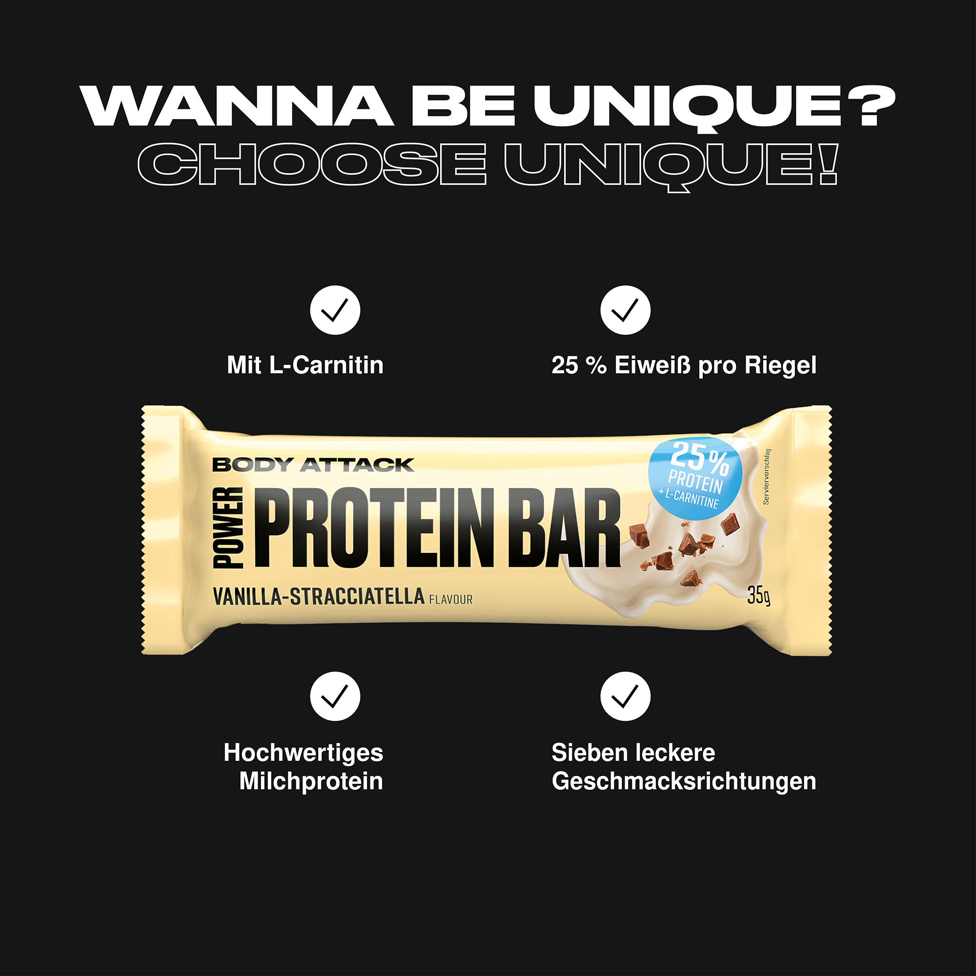 Power Protein Bar Informationsbanner