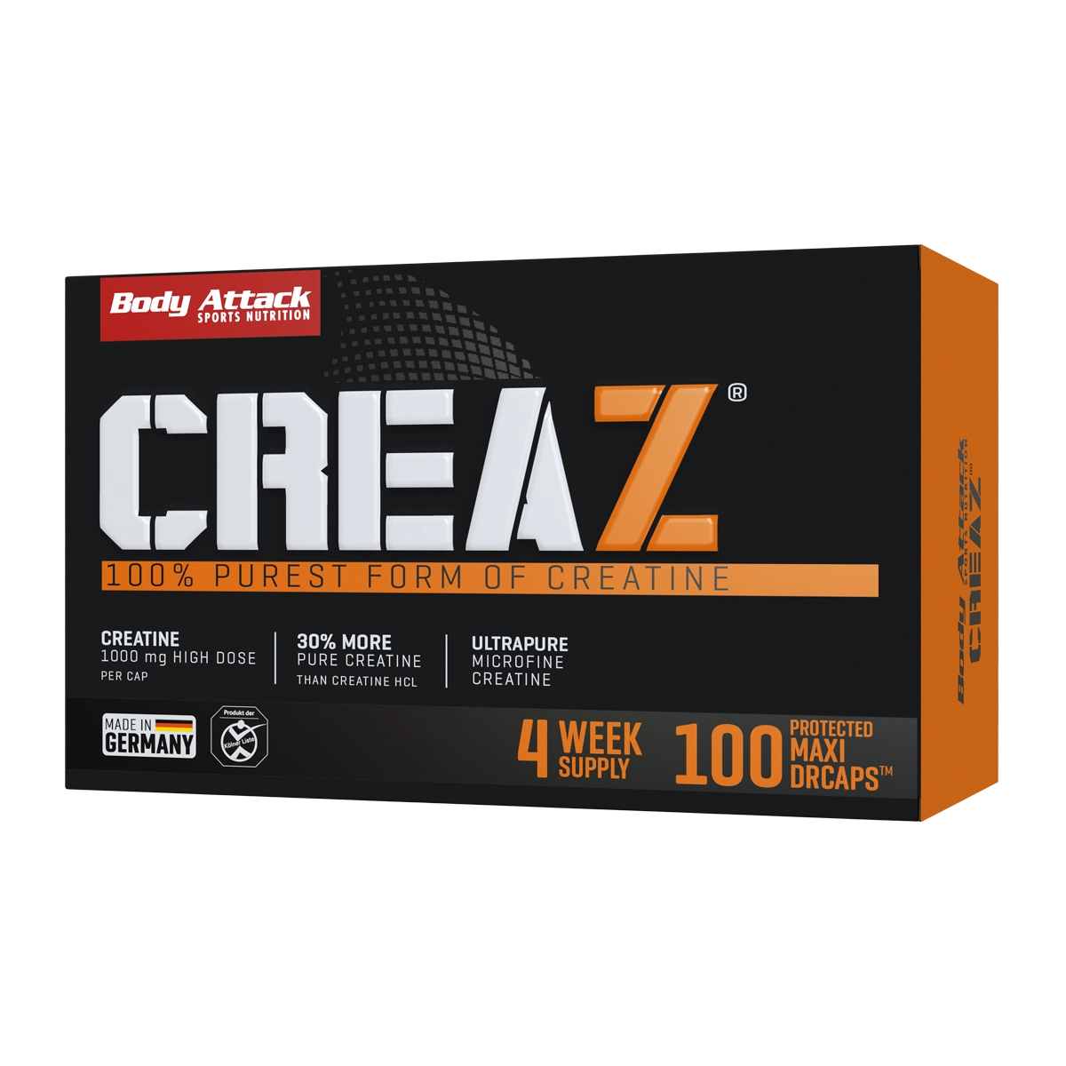 Eine Packung Creaz 100% Purest Form of Creatine