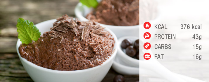 Schokomousse mit Nährwertangaben