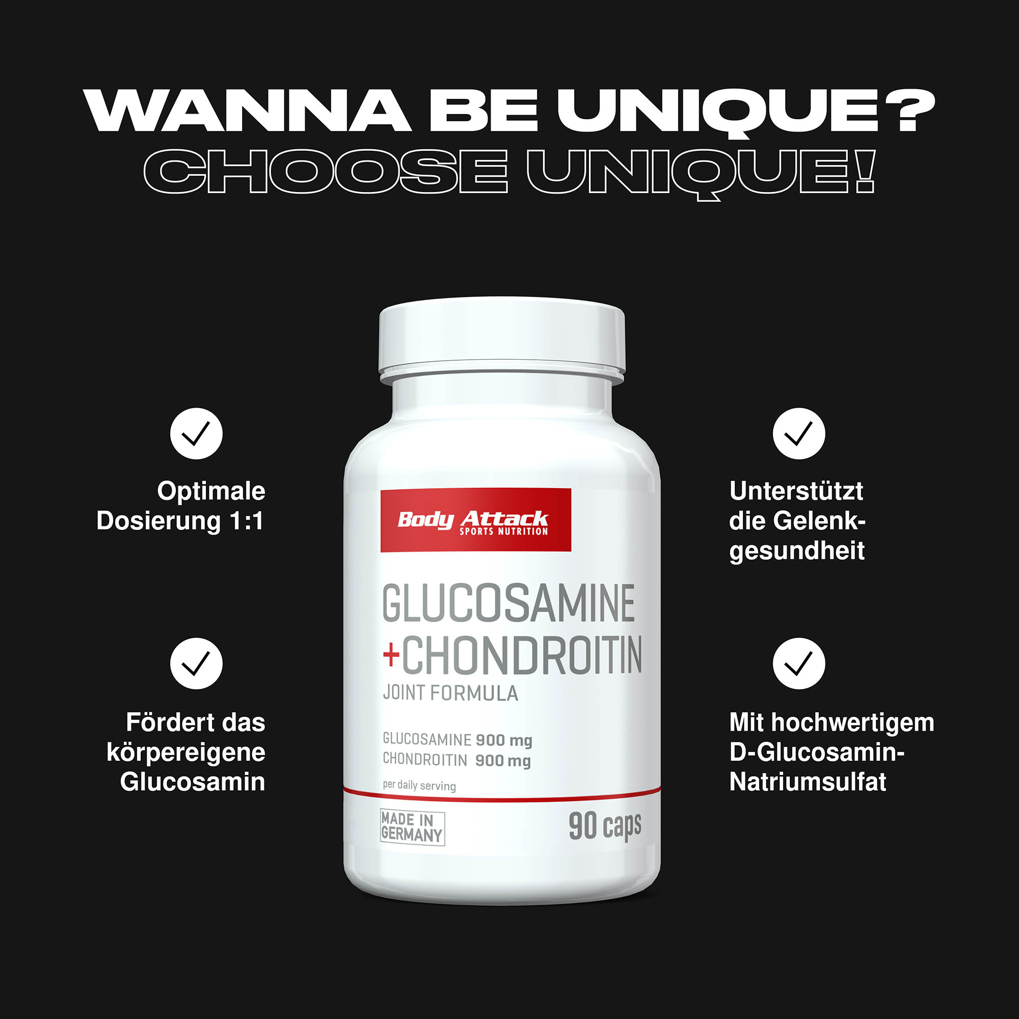 Glucosamine + Chondroitin Informationsbanner
