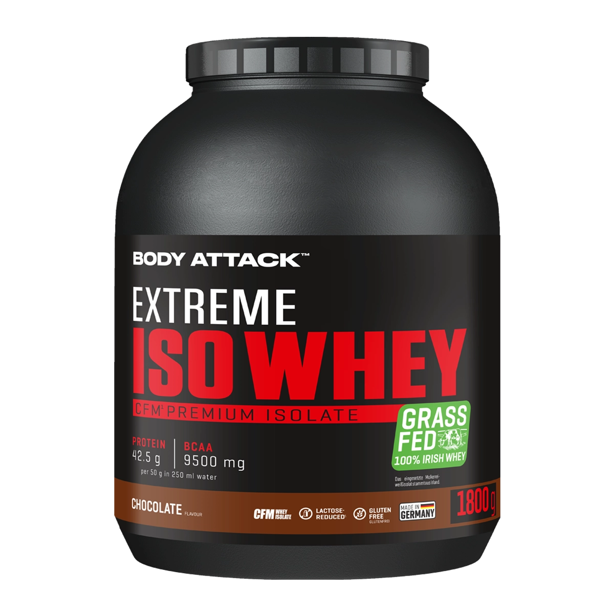 Eine Dose Extreme Iso Whey Chocolate 1800g
