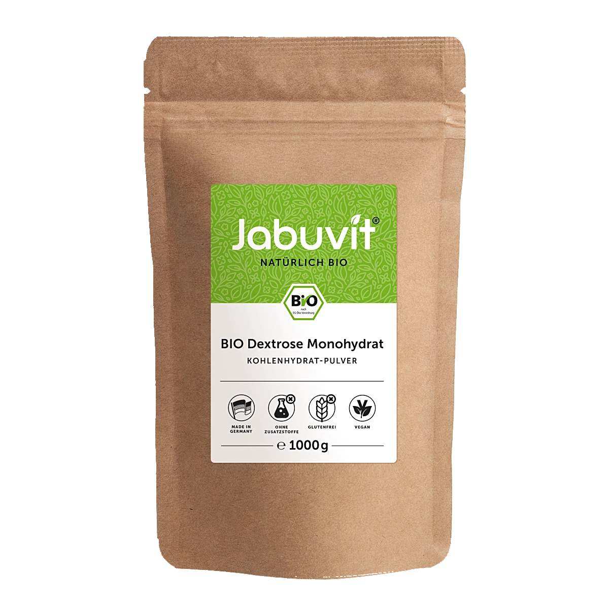 Eine Packung Jabuvit Bio Dextrose Monohydrat
