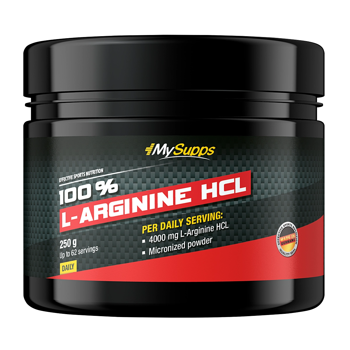 Eine Dose My Supps 100% L-Arginine HCL