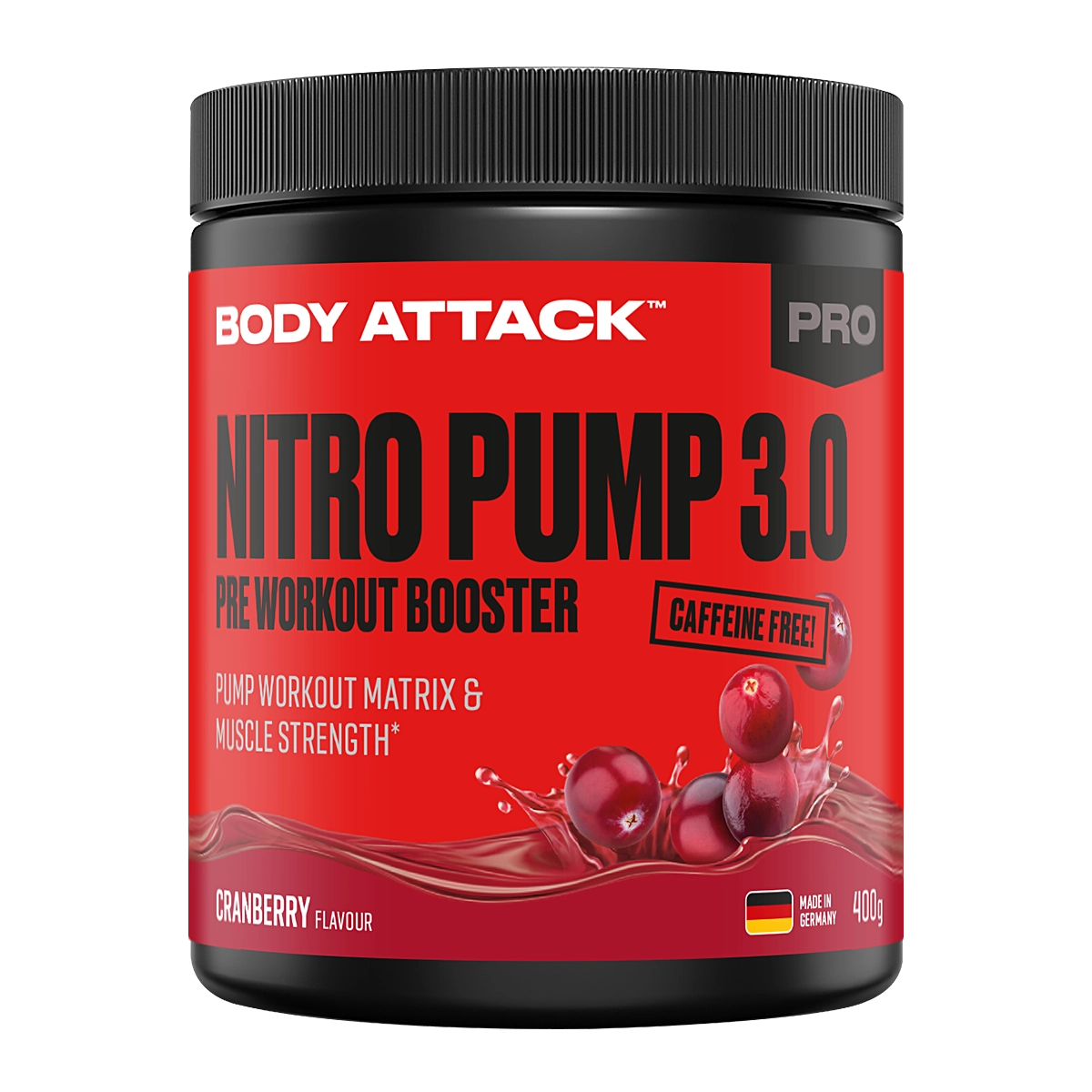Eine Dose Nitro Pump 3.0 Pre Workout Booster Cherry Flavor