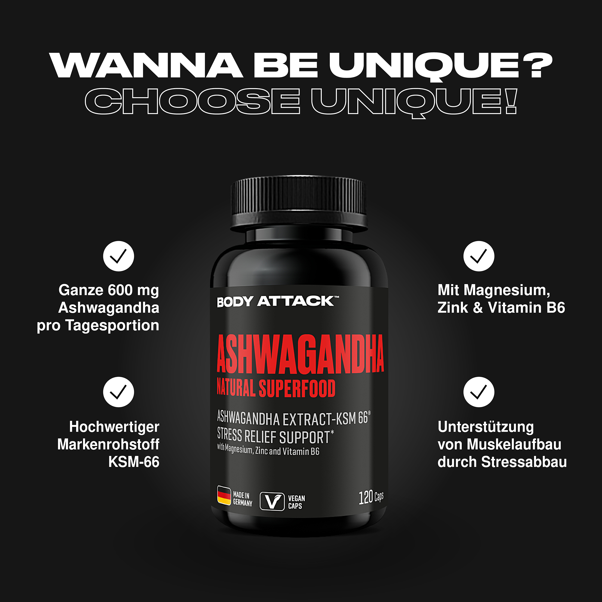 Ashwagandha Informationsbanner