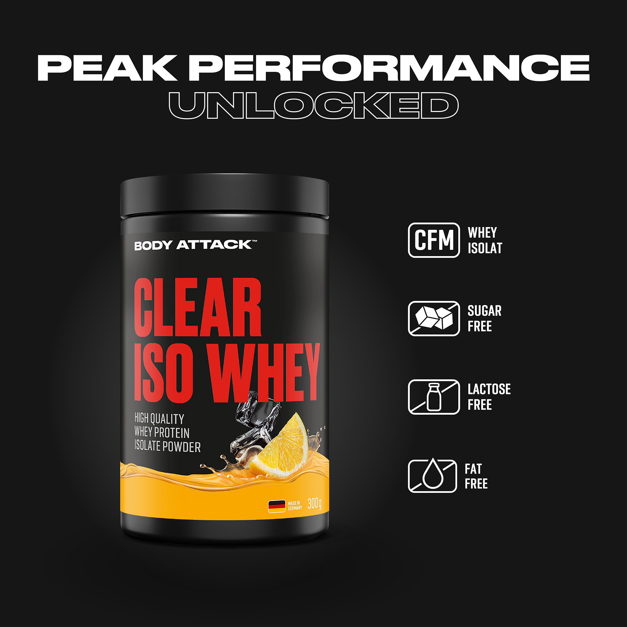 Clear Iso Whey Informationsbanner