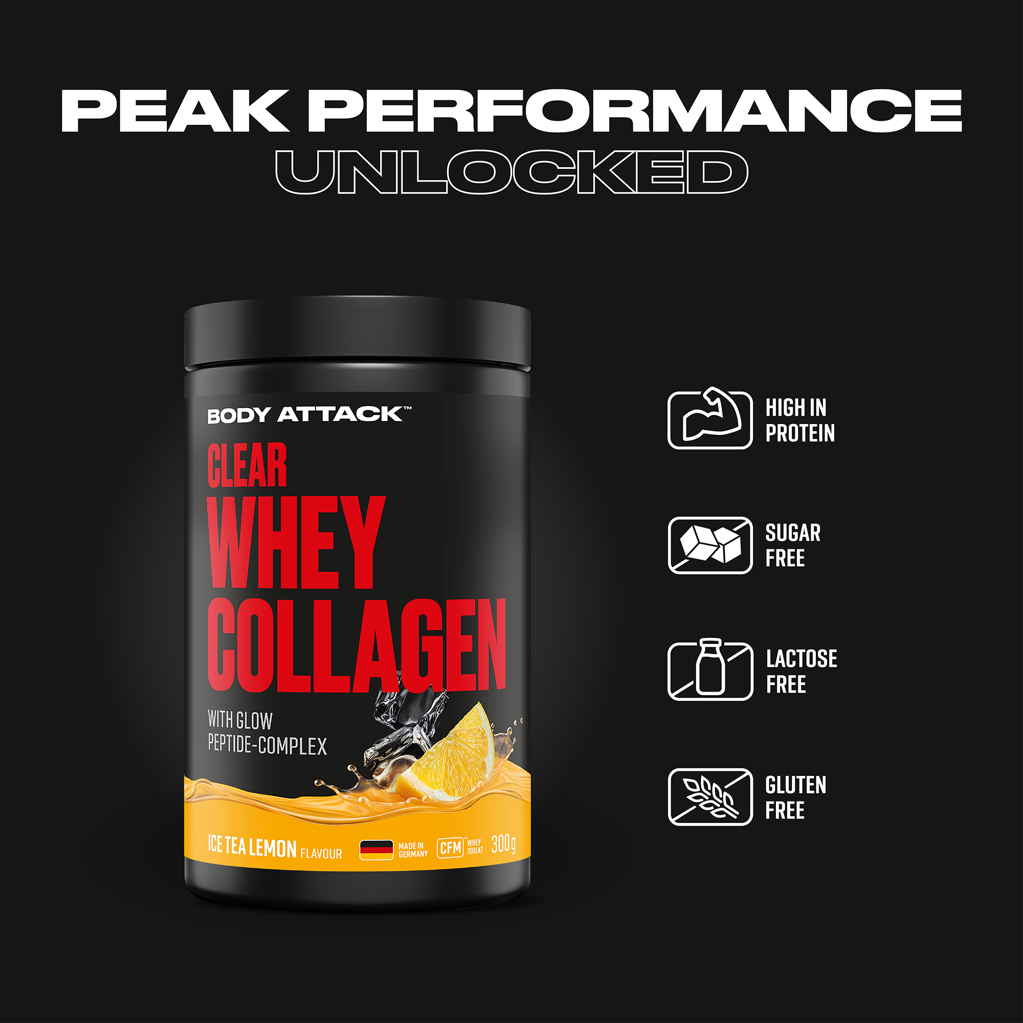 Clear Whey Collagen Informationsbanner