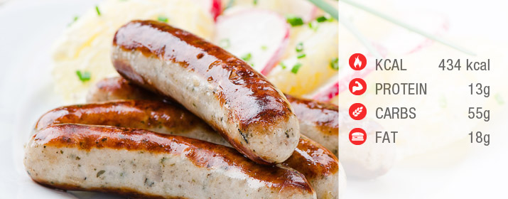 Bratwürste mit Nährwerte