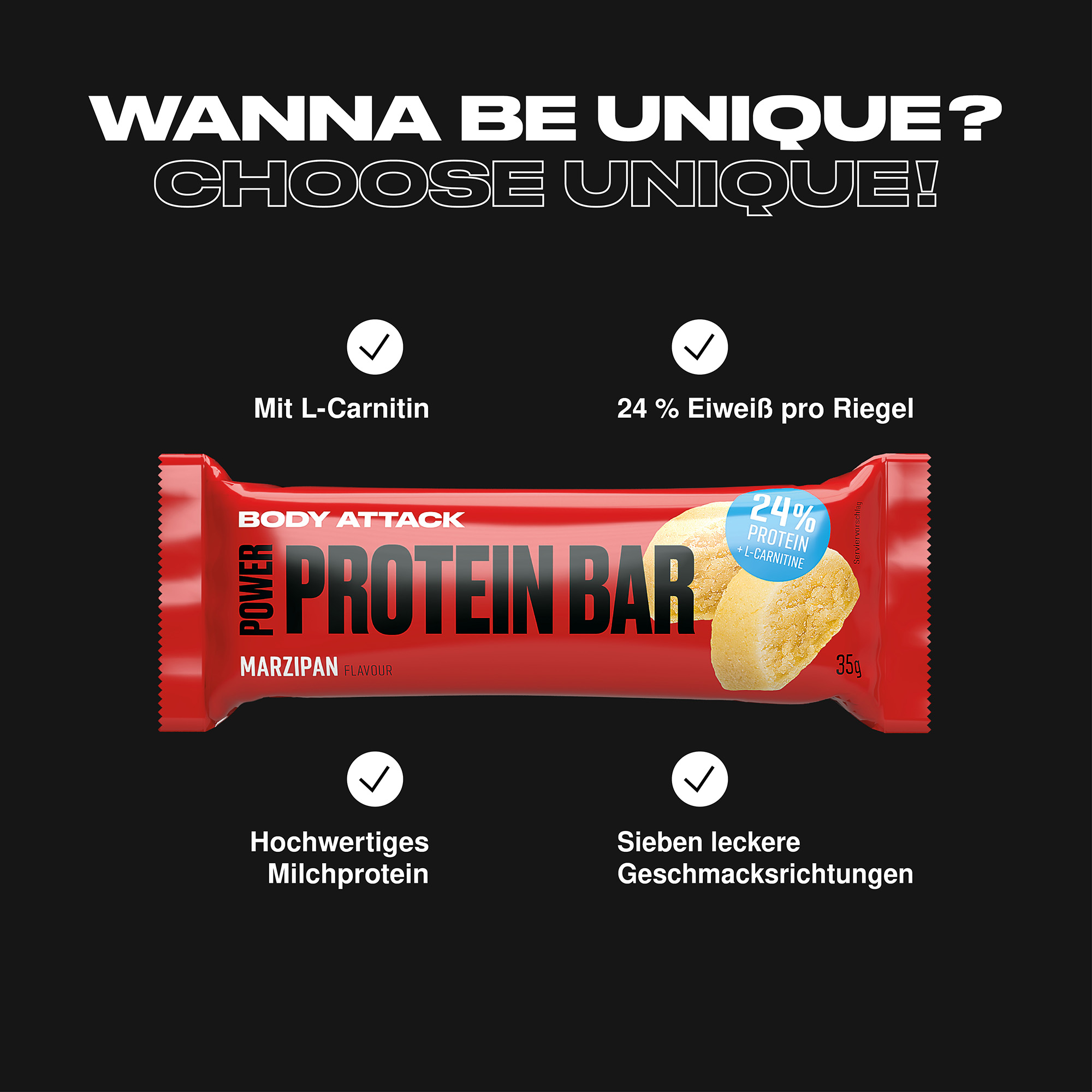 Power Protein Bar Informationsbanner