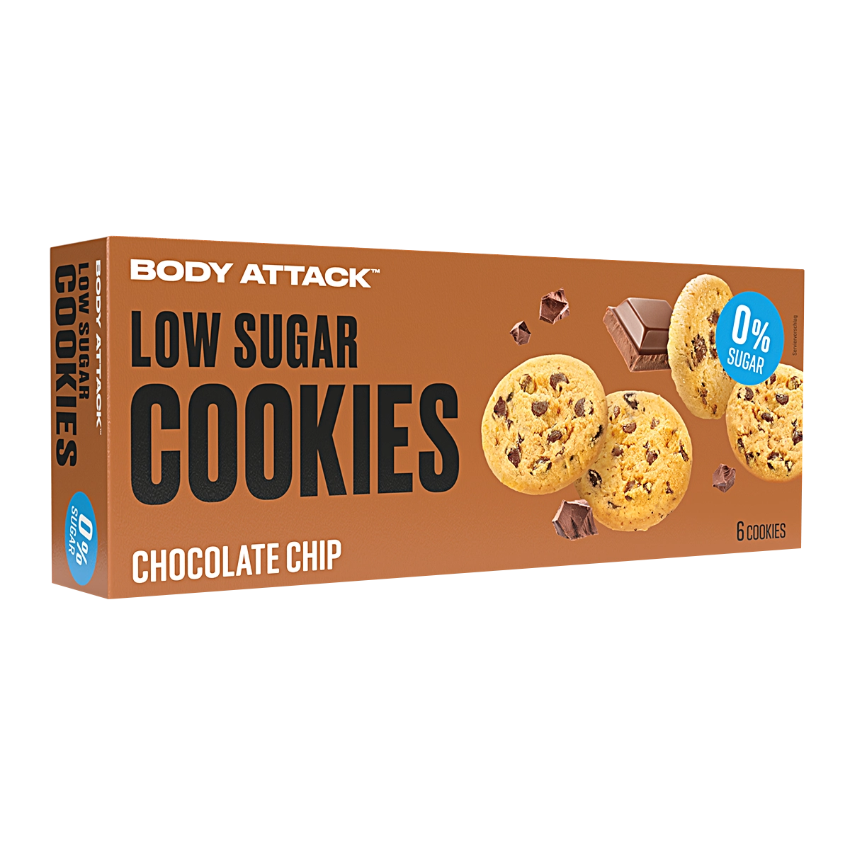 Eine Packung Low Sugar Cookies Chocolate Chip
