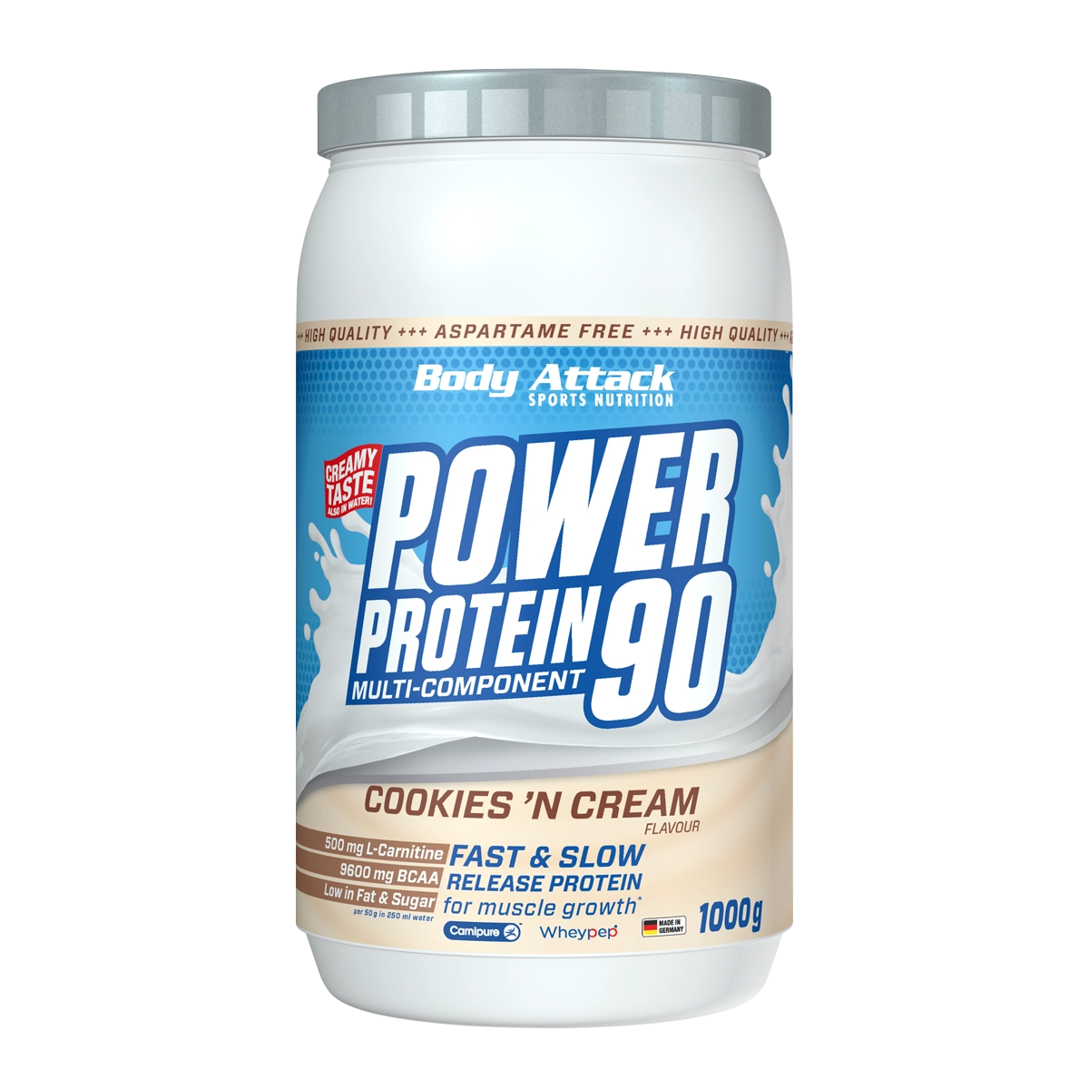 Eine Dose Power Protein 90 Cookies'n Cream