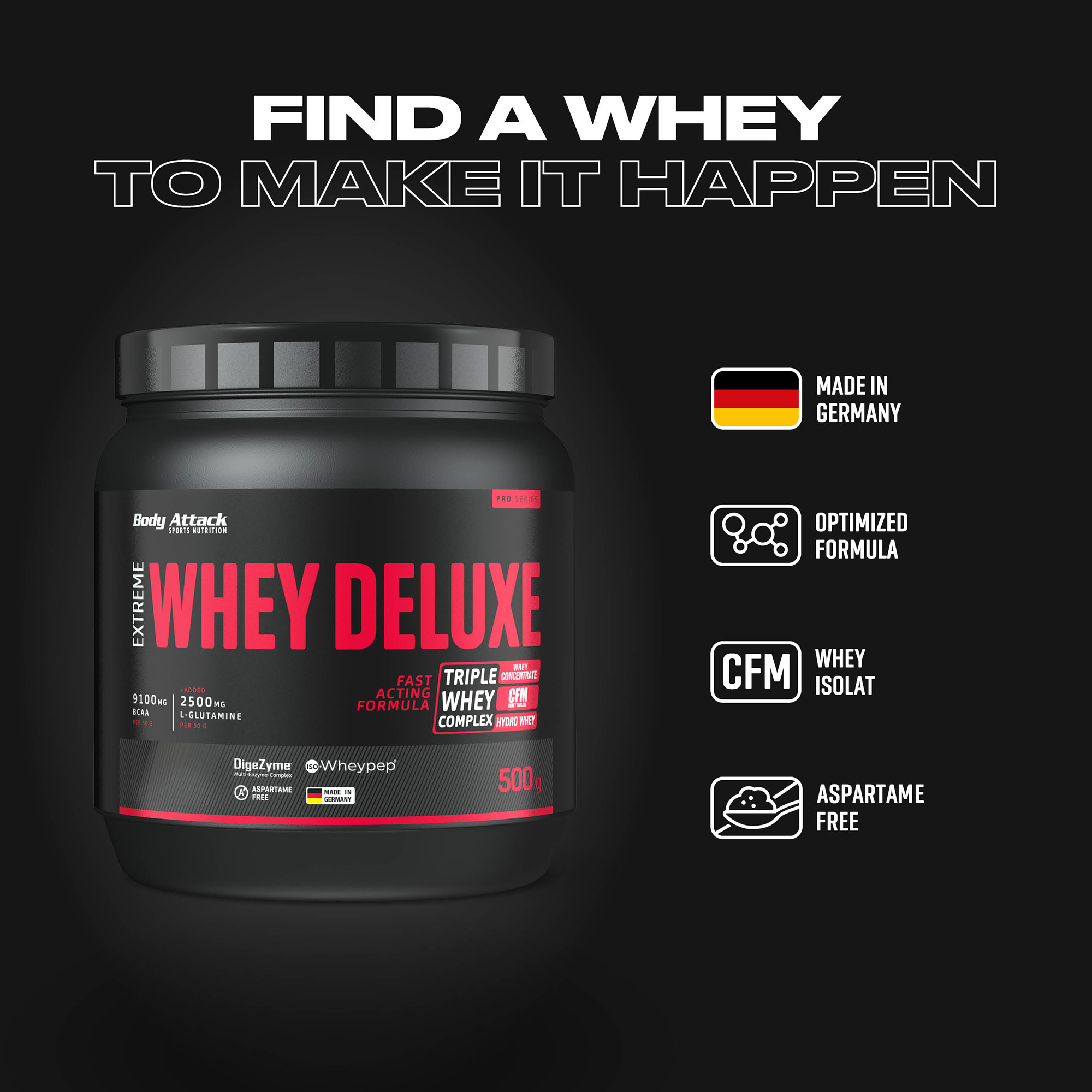 Extreme Whey Deluxe Infobanner