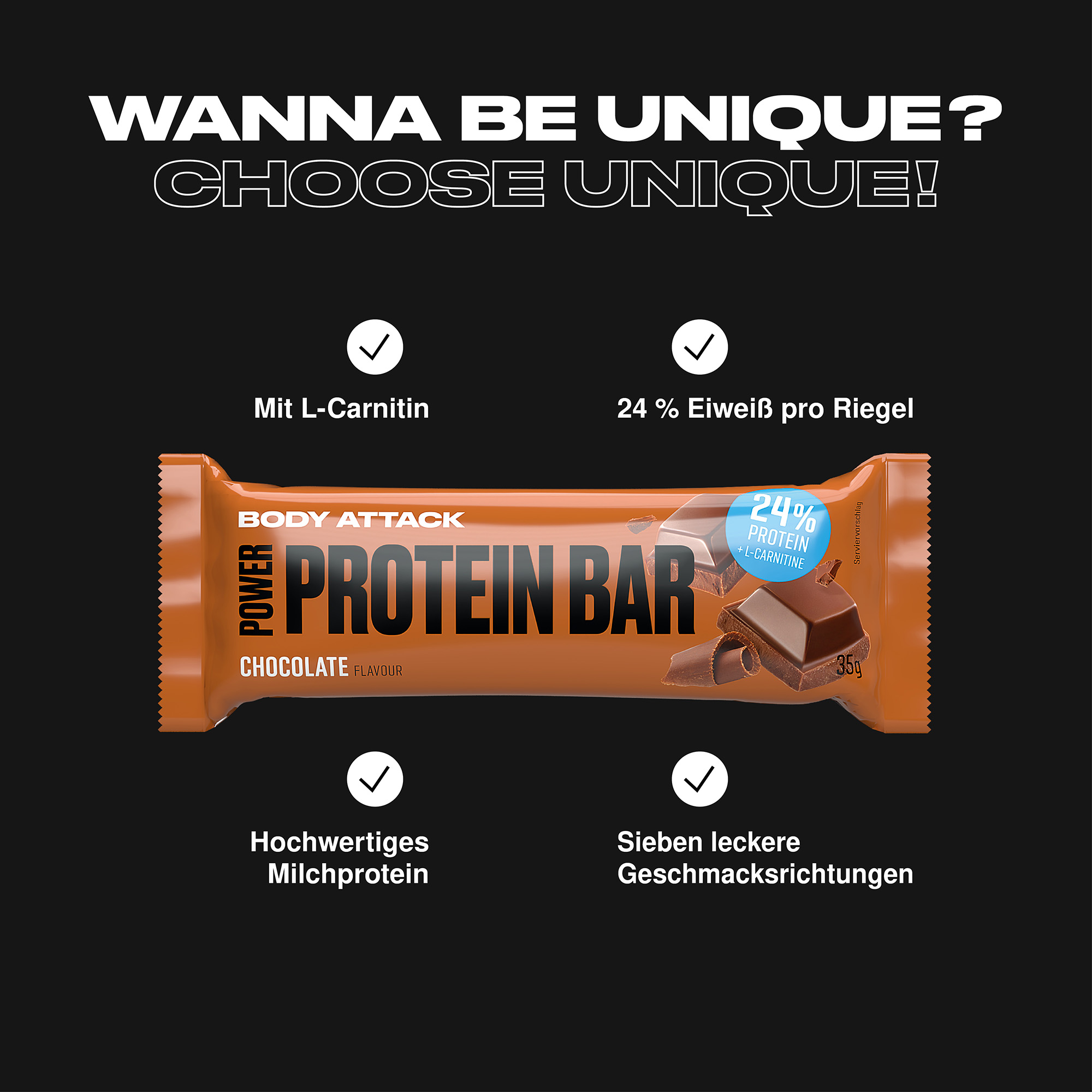 Power Protein Bar Informationsbanner