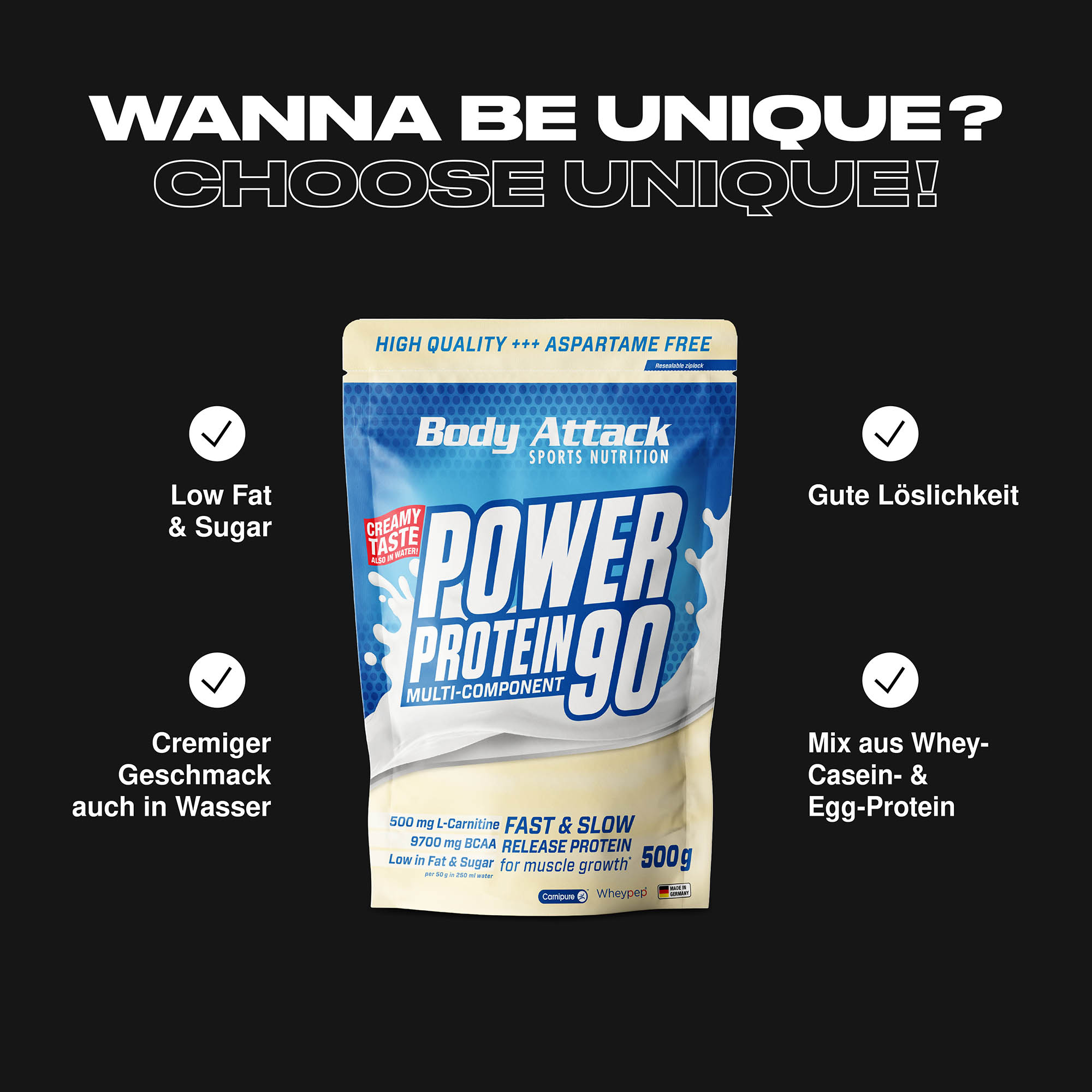 Power Protein 90 Informationsbanner