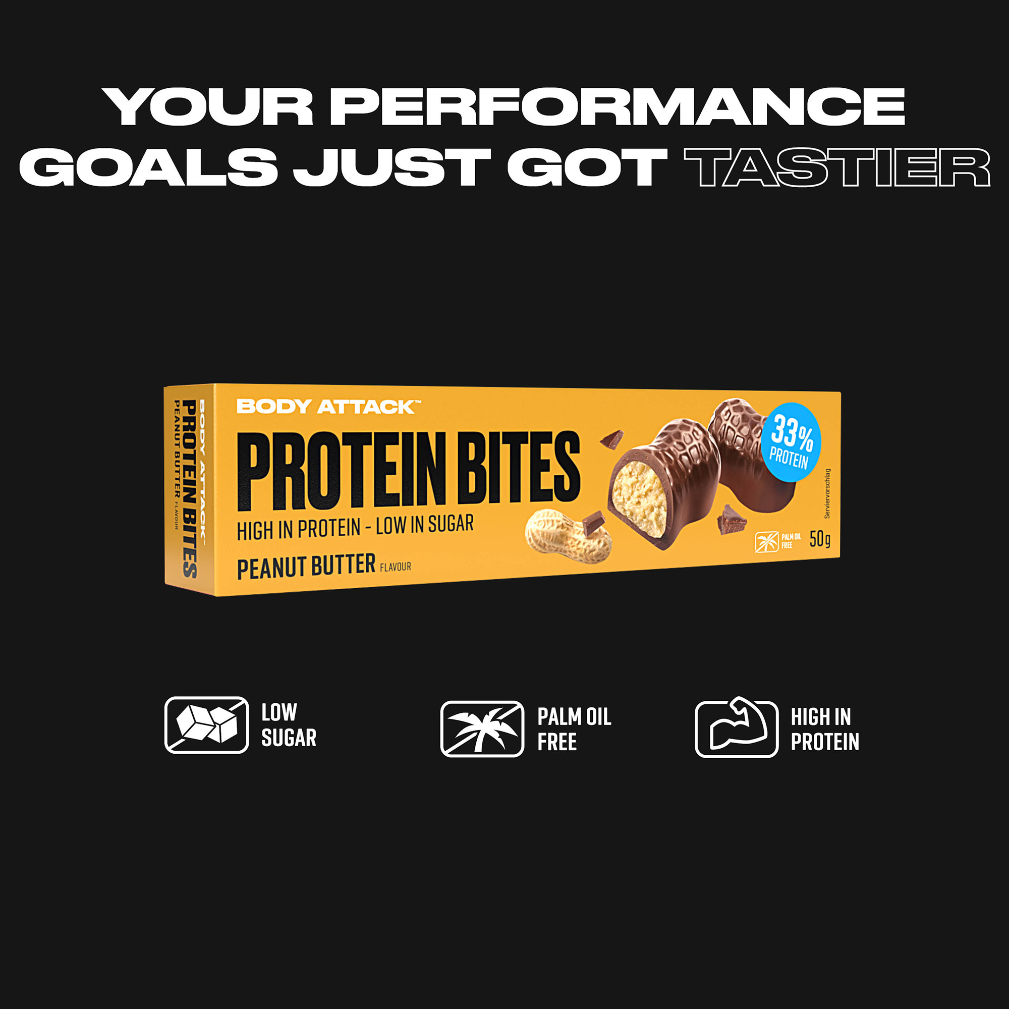 Protein Bites Informtaionsbanner